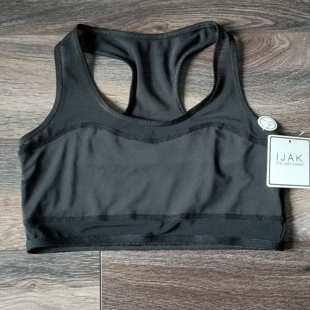 Stitches/IJAK- Racerback Mesh Croptop